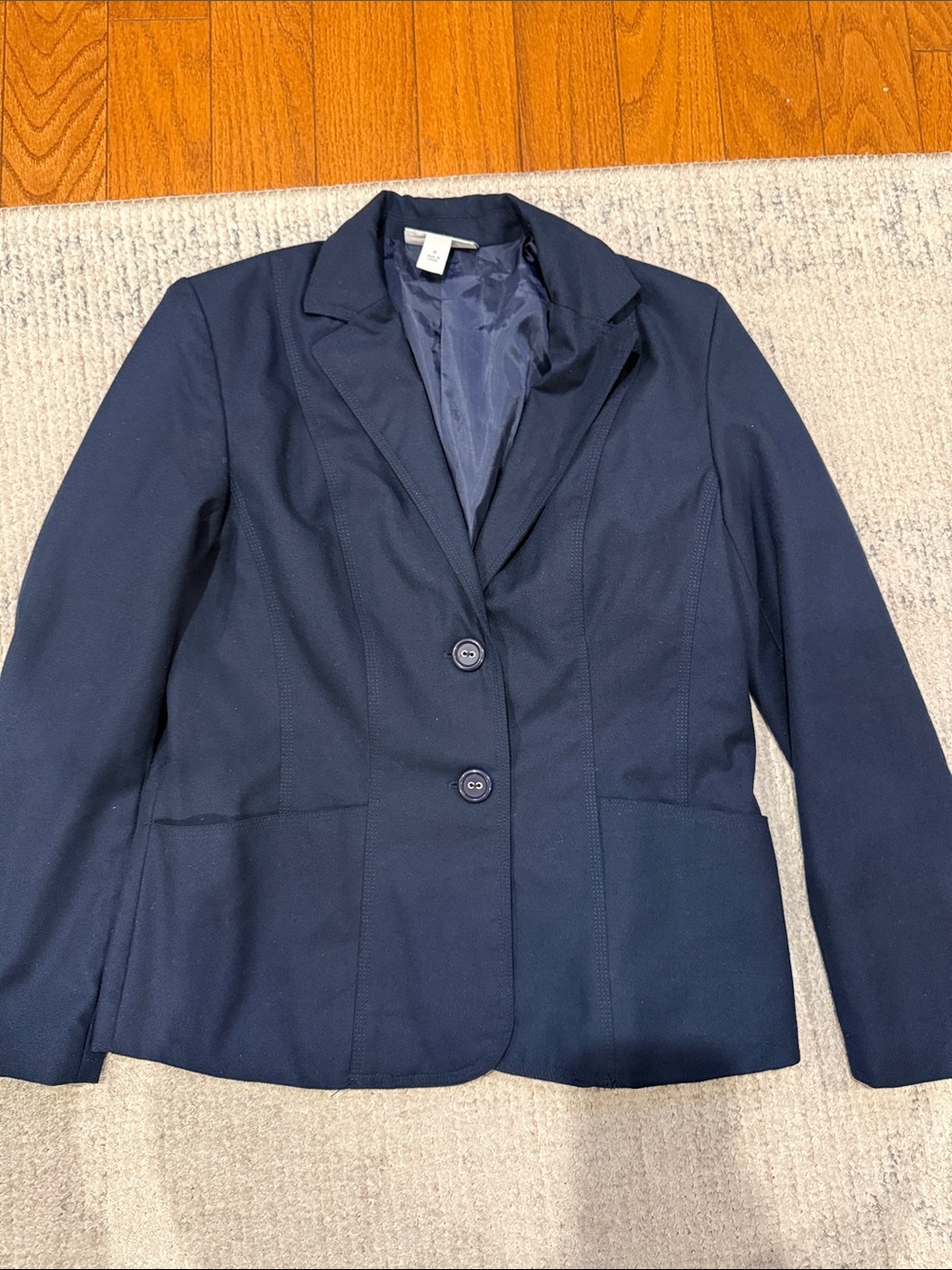 dressbarn Navy Tailored Two-Button Women's Blazer